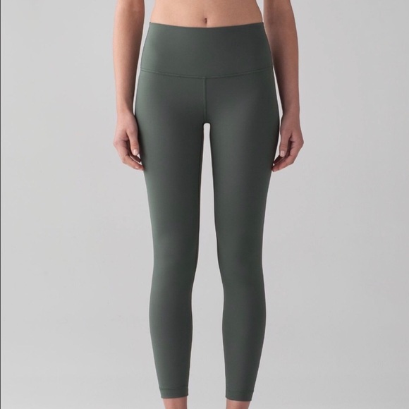 army green lululemon leggings